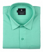 Oxford Cotton Pale Turquoise Color Shirt for Men