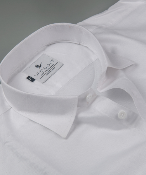 Oxford Cotton White Color Shirt for Men