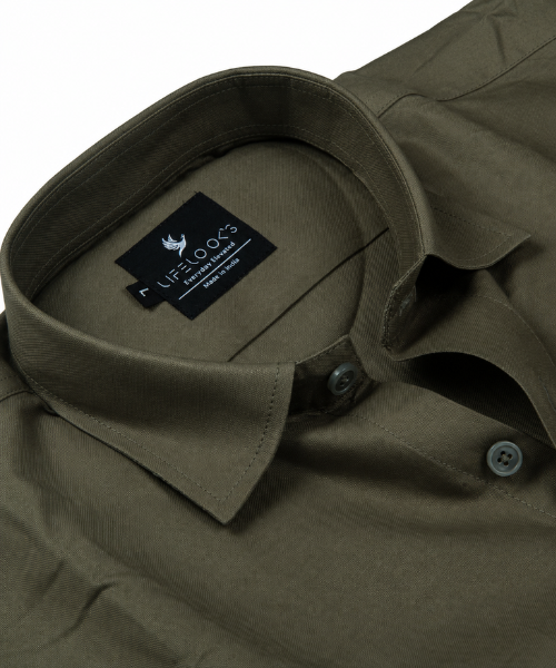 Oxford Cotton Dawn Grey Color Shirt for Men