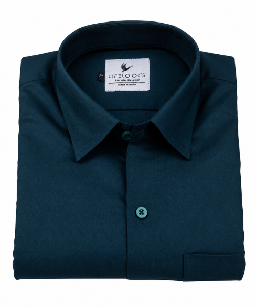 Oxford Cotton Royal Blue Color Shirt for Men