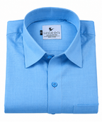 Linen Textured Sky Blue Men’s Shirt