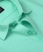 Oxford Cotton Pale Turquoise Color Shirt for Men
