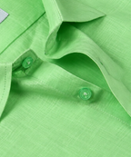 Linen Textured Pista Green Men’s Shirt