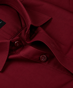 Oxford Cotton Athletic Maroon Color Shirt for Men