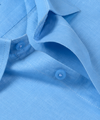 Linen Textured Sky Blue Men’s Shirt